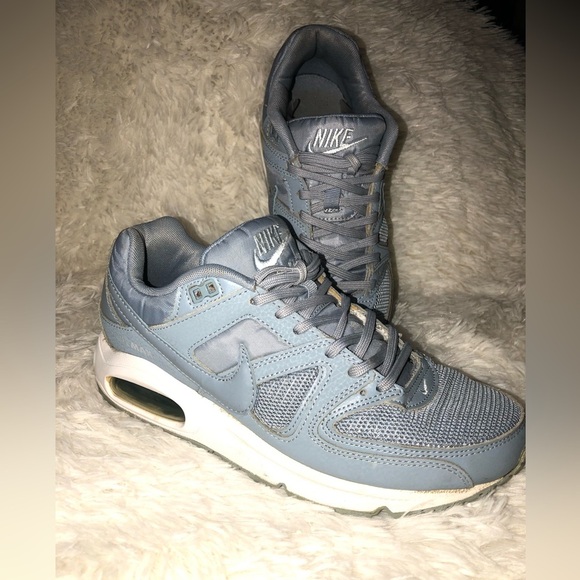 Nike Womens Air Max Command Blue Gray Lace Up Running Shoes size 8 - Picture 15 of 16
